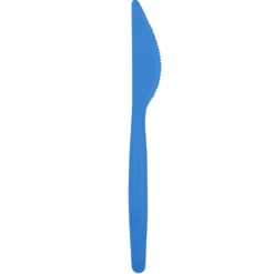 Juego de 20 Cuchillos de Plástico Azul Eléctrico Transparente