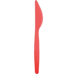 Juego de 20 Cuchillos de Plástico Rojo