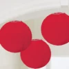 Juego de 3 Farolillos Rojos 24 cm