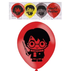 Juego de 6 Globos Personajes Harry Potter 27 cm