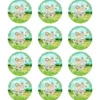 Juego de 12 Impresiones de 6 cm en Papel Comestible Animales de la Selva