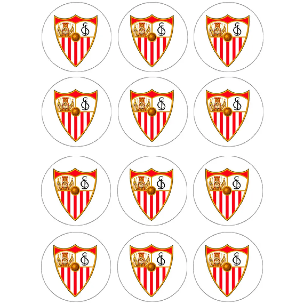 Juego de 12 Impresiones en Papel de Azúcar Sevilla