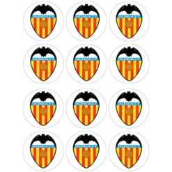 Juego de 12 Impresiones en Papel de Azúcar Valencia