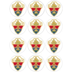 Juego de 12 Impresiones en Papel de Azúcar Elche