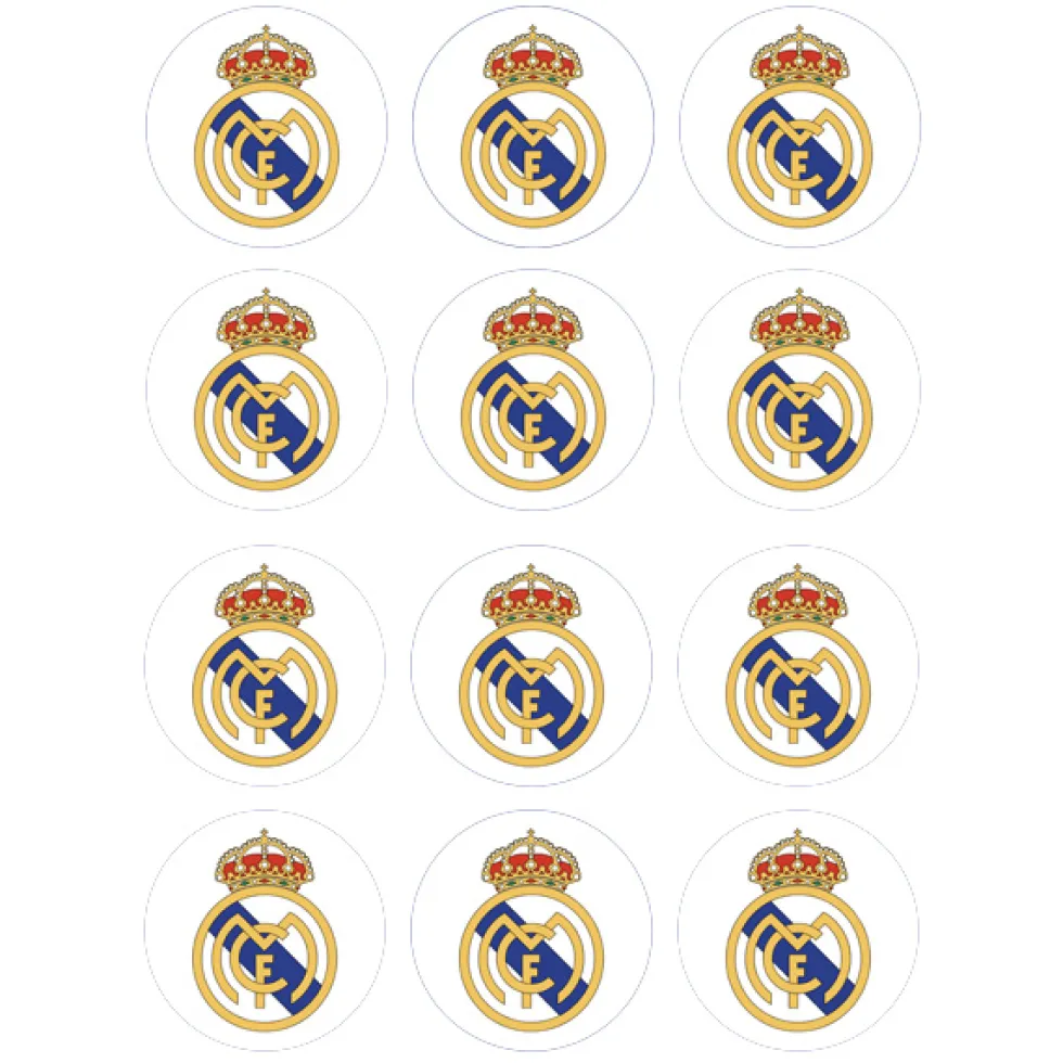 Juego de 12 Impresiones en Papel de Azúcar Madrid Modelo A