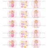 Juego de 15 Impresiones en Papel de Azúcar Baby Girl Modelo A 5 cm