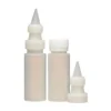 Juego de 2 mini botellas con boquilla para decorar