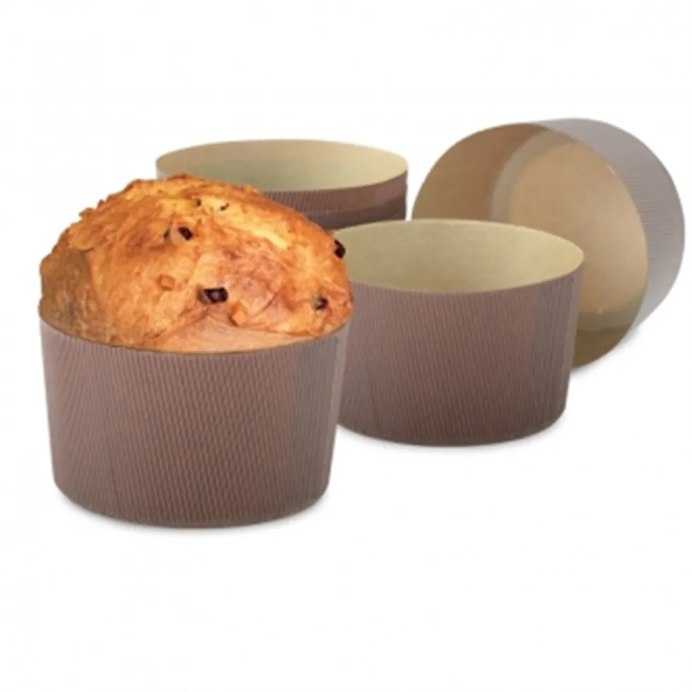 Juego de 5 Moldes para Panettone 1 Kg