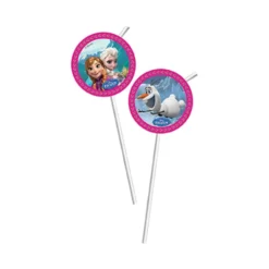Juego de 6 Pajitas de Frozen