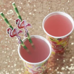 Juego de 20 Pajitas Flamingo Fun