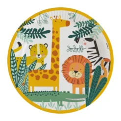 Juego de 8 Platos Animales de la Selva