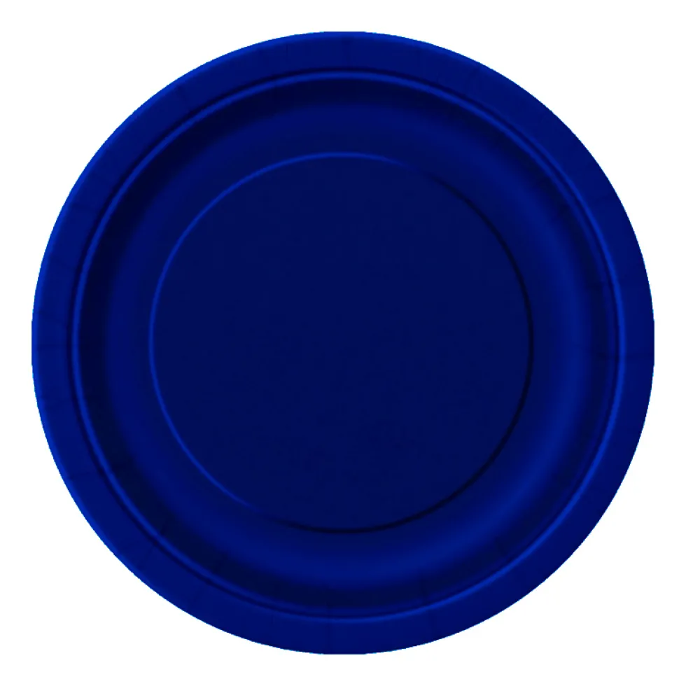 Juego de 20 Platos Azul Marino 17 cm