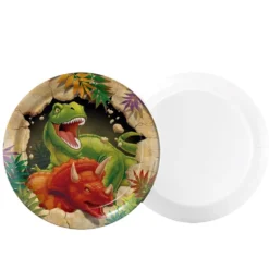 Juego de 8 Platos Dinosaurio 17 cm