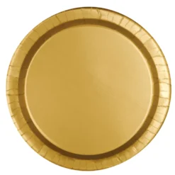 Juego de 8 Platos Dorados 22 cm