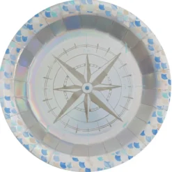 Juego de 10 Platos Escamas Iridiscentes