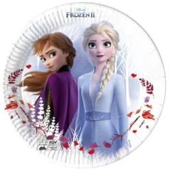 Juego de 8 Platos Frozen 2 Elsa y Anna 23 cm