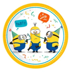 Juego de 8 Platos Minions 23cm