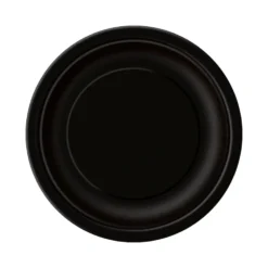Juego de 8 Platos Negros 17 cm