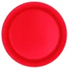 Juego de 8 Platos Rojos 22 cm