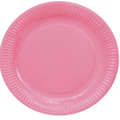 Juego de 8 platos rosas 18 cm