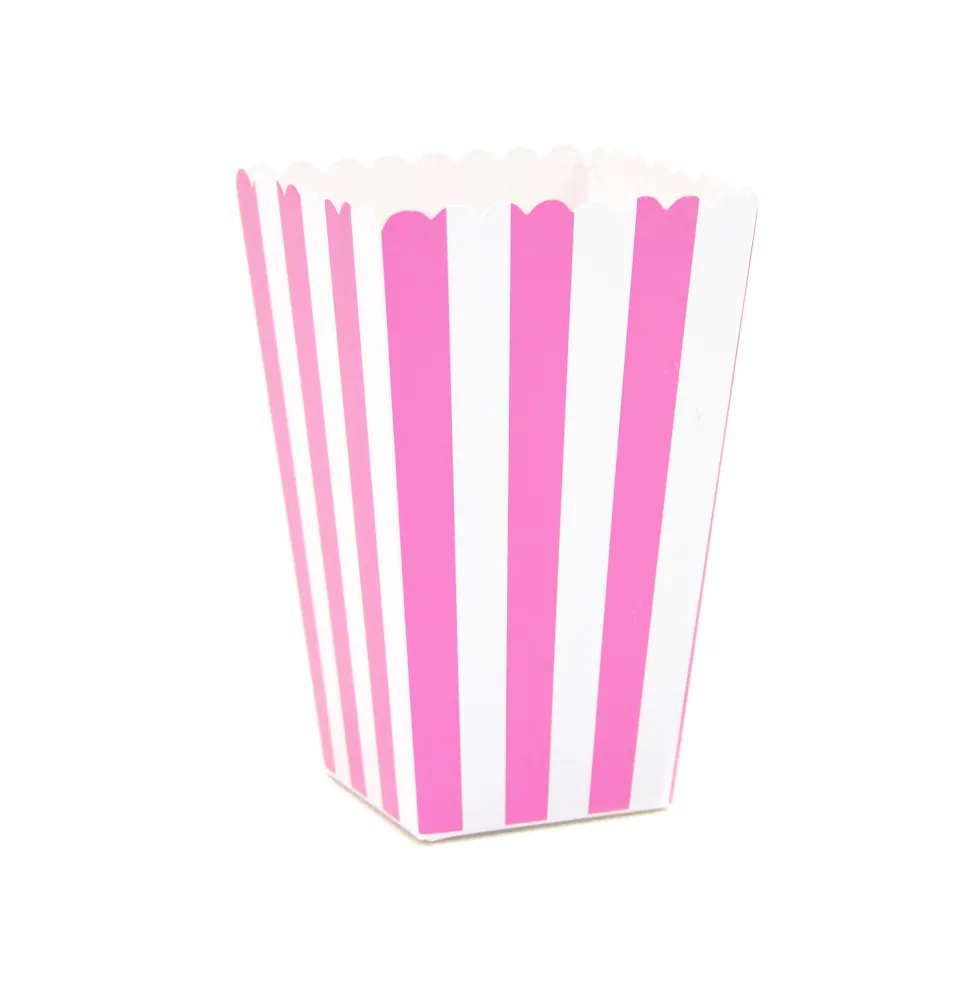Juego de 12 Recipientes para Palomitas Rosa