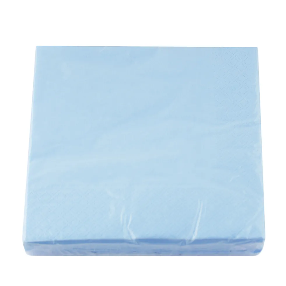 Juego de 20 Servilletas Azul Cielo