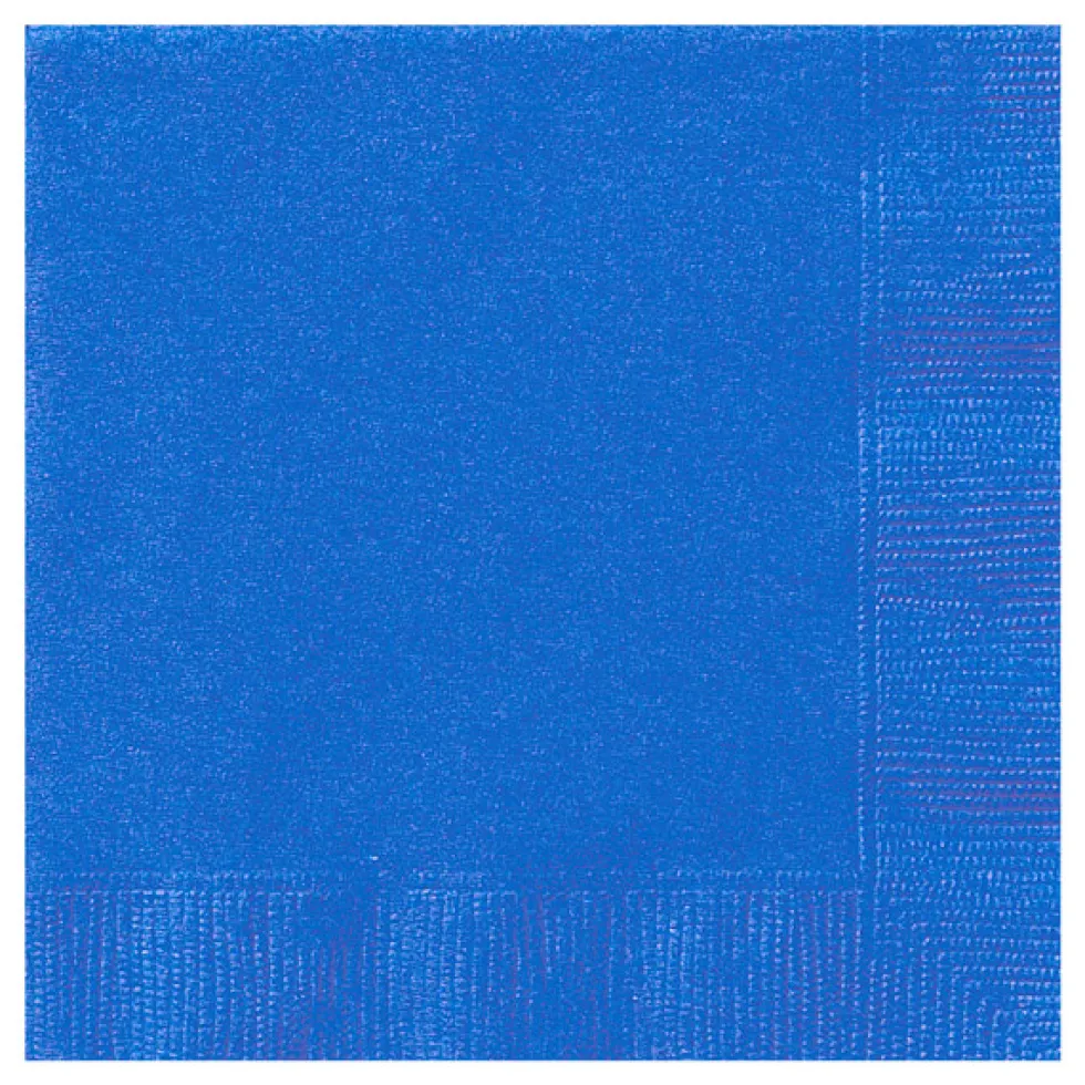 Juego de 20 Servilletas Azul Intenso