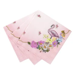 Juego de 20 Servilletas Flamingo
