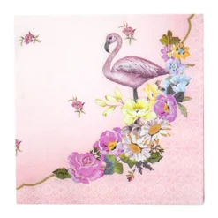 Juego de 20 Servilletas Flamingo