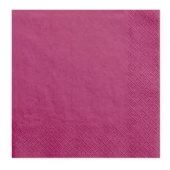 Juego de 20 servilletas Fucsias