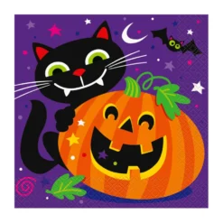 Juego de 16 Servilletas Happy Halloween