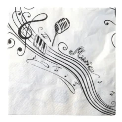 Juego de 20 servilletas Música