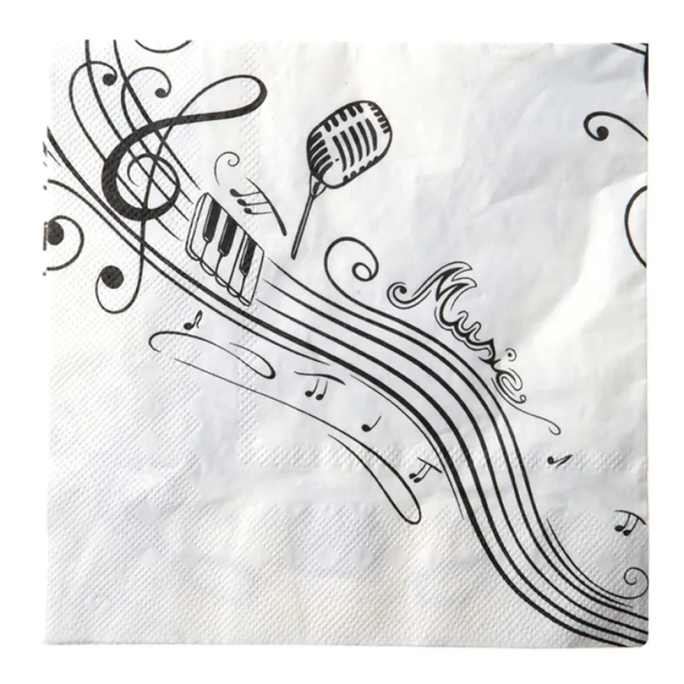 Juego de 20 servilletas Música