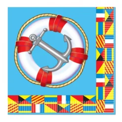 Juego de 16 Servilletas Pequeñas Nautical