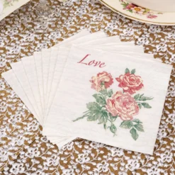 Juego de 20 servilletas pequeñas With love