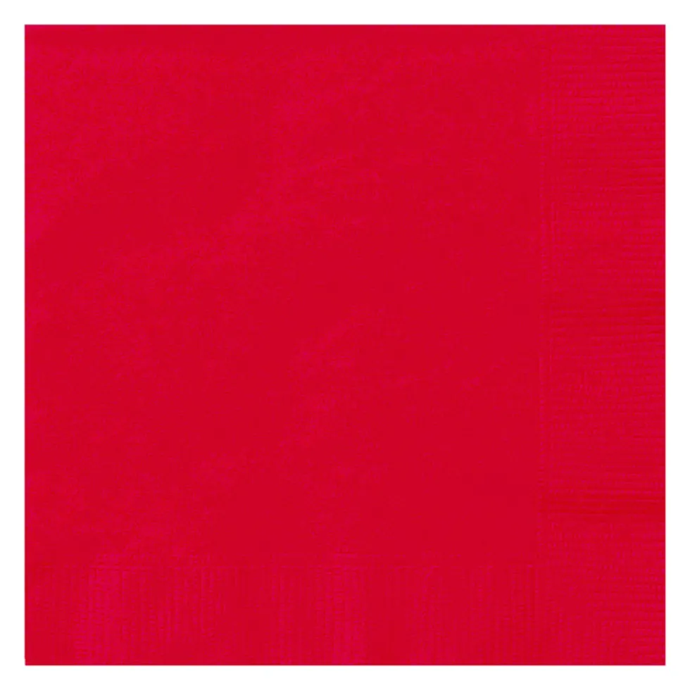 Juego de 20 Servilletas Rojas