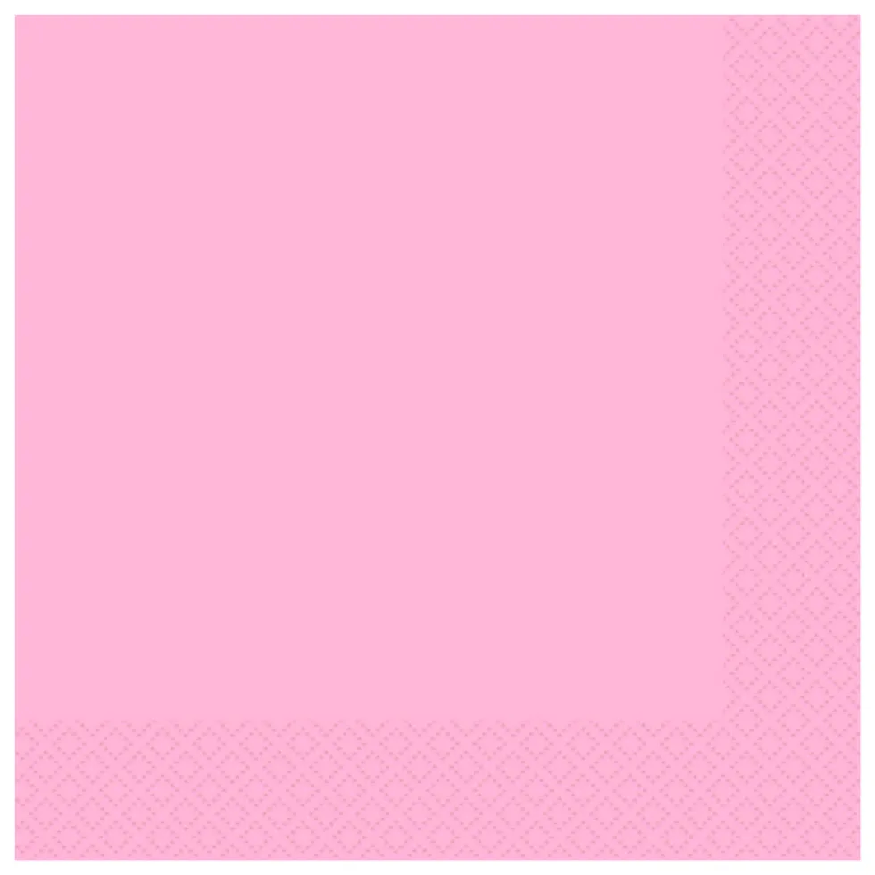 Juego de 20 Servilletas Rosa Pastel
