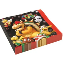 Juego de 16 Servilletas Super Mario