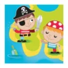 Juego de 20 Servilletas Tesoro Pirata