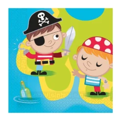 Juego de 20 Servilletas Tesoro Pirata