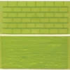 Juego de 2 tapetes texturizadores Muro de ladrillos y corteza de árbol