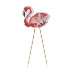 Juego de 8 Toppers Flamingo Fun