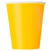 Juego de 14 Vasos Amarillos Neón 266 ml