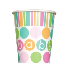 Juego de 8 Vasos Baby Colores Pastel