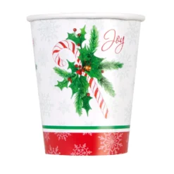 Juego de 8 Vasos Candy Cane