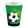 Juego de 8 Vasos de Papel Balón de Oro
