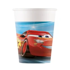 Juego de 8 vasos de Papel Cars