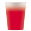 Juego de 8 Vasos de Papel Rojo 200 ml