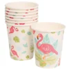 Juego de 6 Vasos Flamingo Rosa 240 ml