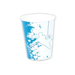 Juego de 8 vasos Fútbol Azul y Blanco